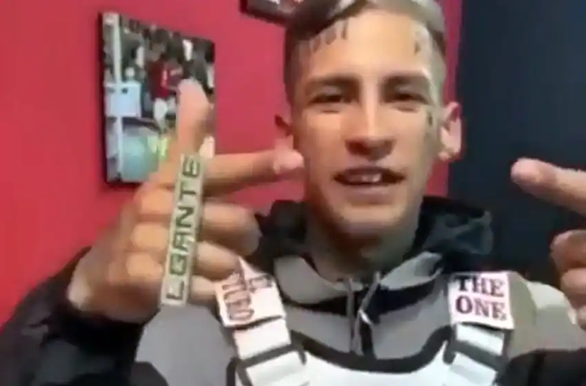 Video: tras la foto con «El Viejo» Cantero, L-Gante le mandó un saludo a Los Monos