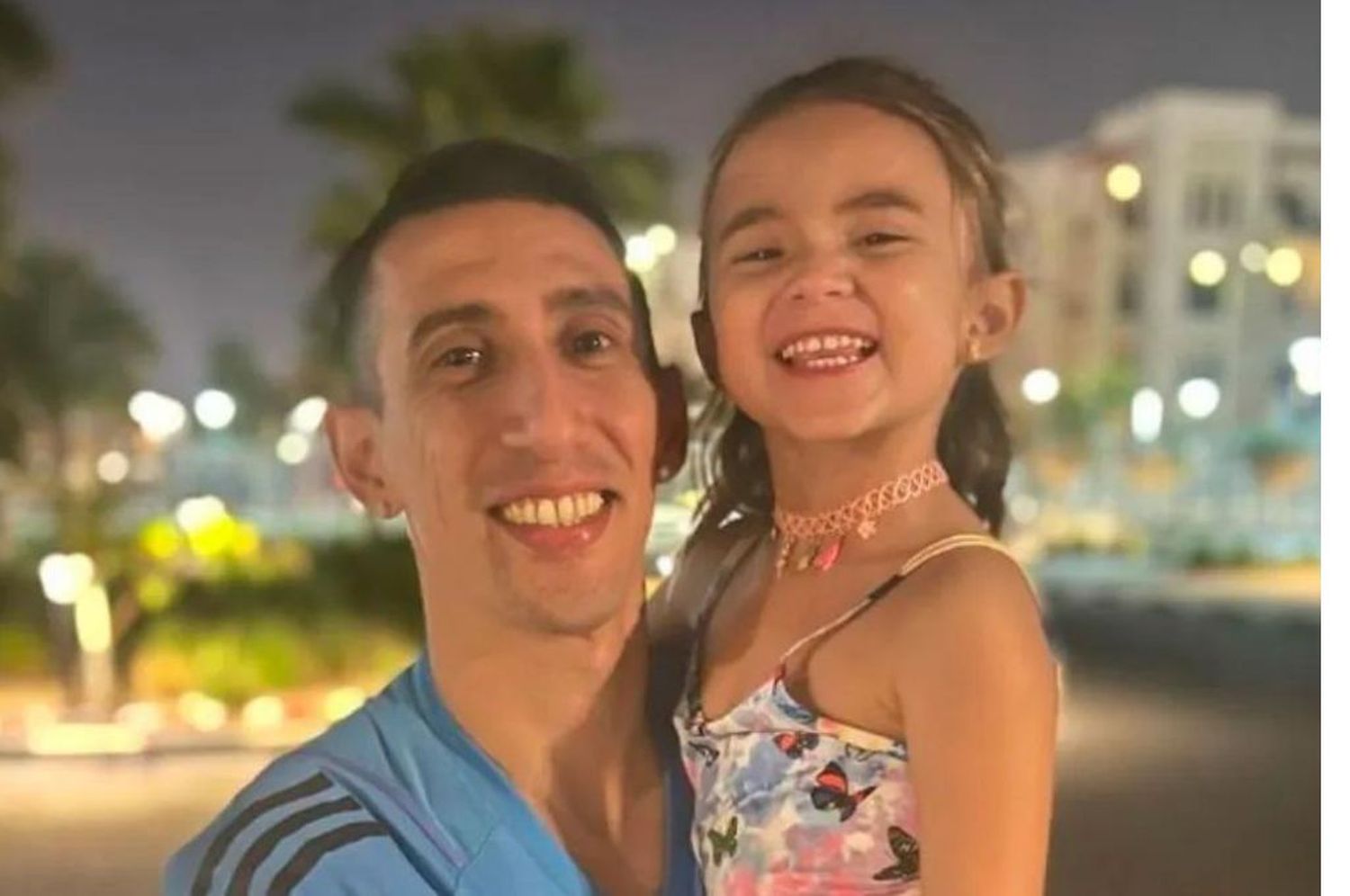 La hija de Ángel Di María fue internada y él le hizo una dedicatoria muy especial