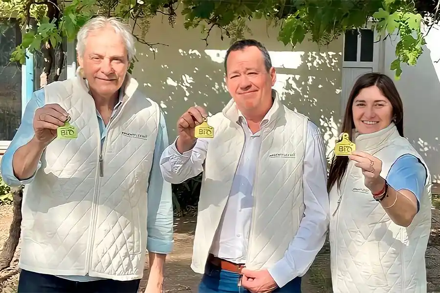 La única caravana para ganado 100% compostable se hace en Rafaela