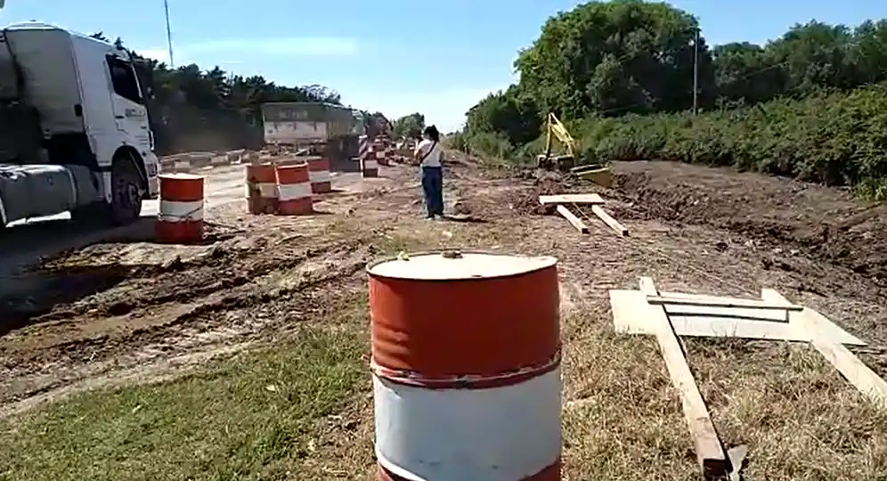 Ruta 1001: demoras y muchos camiones tras la reapertura parcial