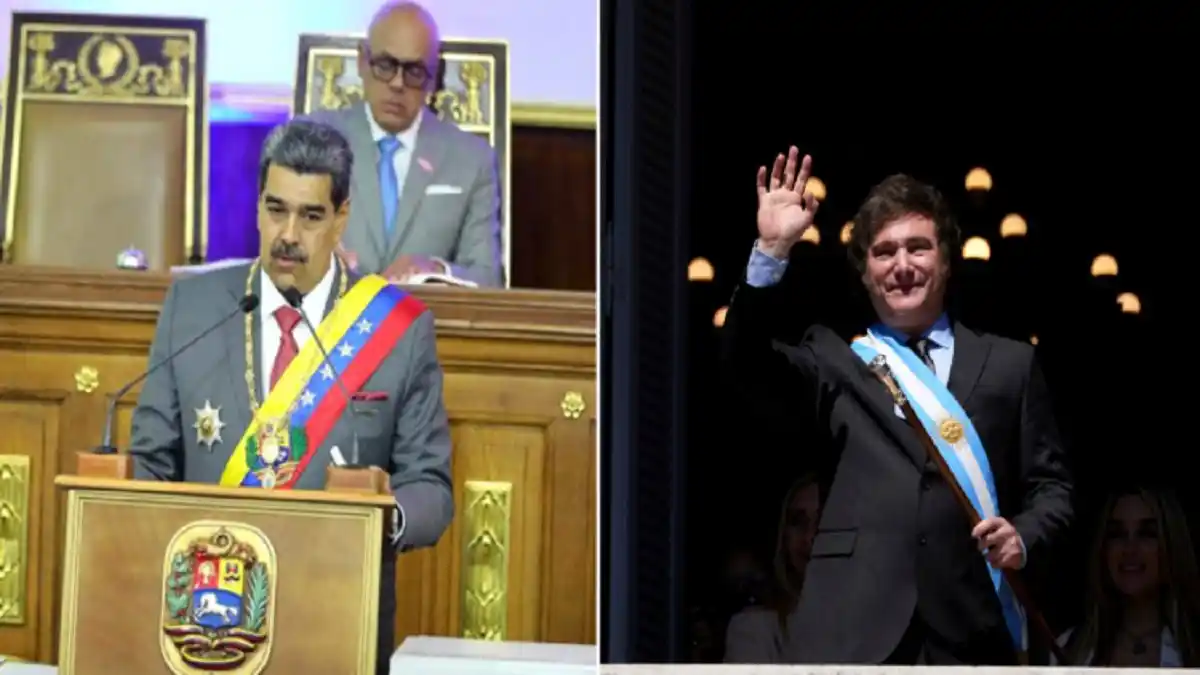 JAVIER MILEI al ser llamado «error histórico» por Maduro: «NO ESPERABA SEMEJANTE ELOGIO»