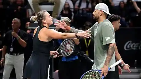 Kyrgios, vencedor de un partido muy especial.