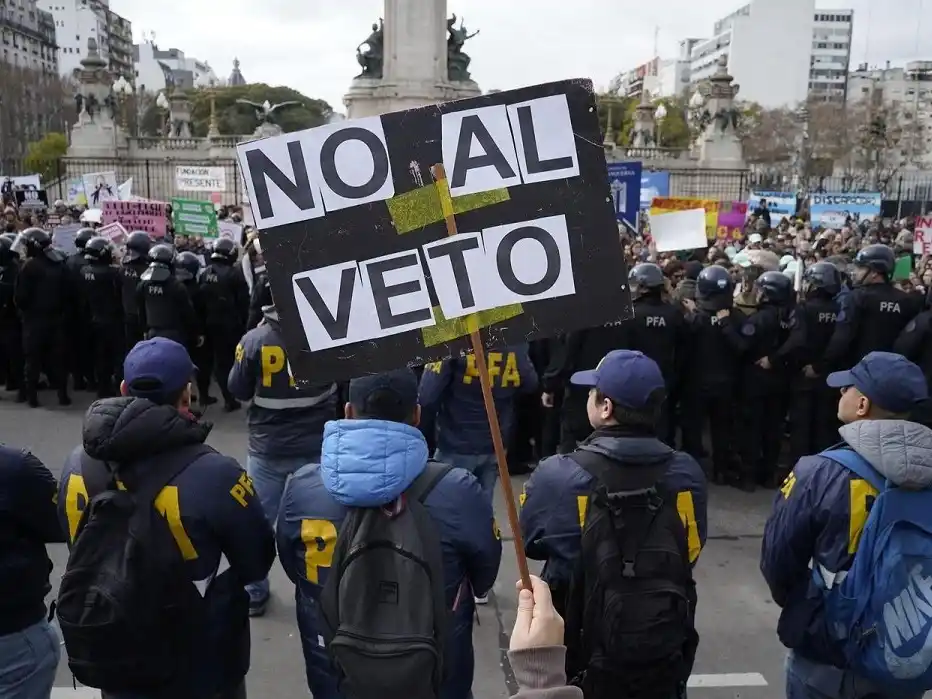 Más de 10 mil personas llegaron al Congreso en contra el veto de la Ley de Emergencia en Discapacidad