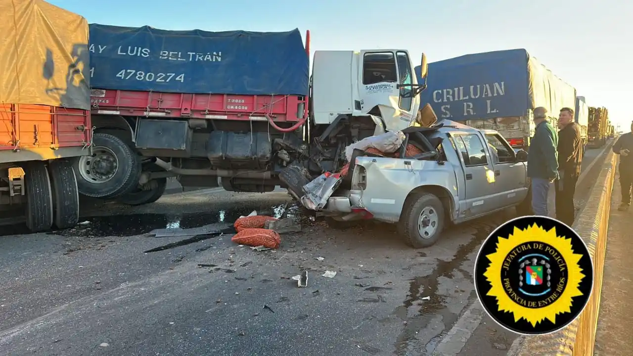 Colisión en cadena en Ruta Nacional 174: se registraron daños materiales pero sin heridos