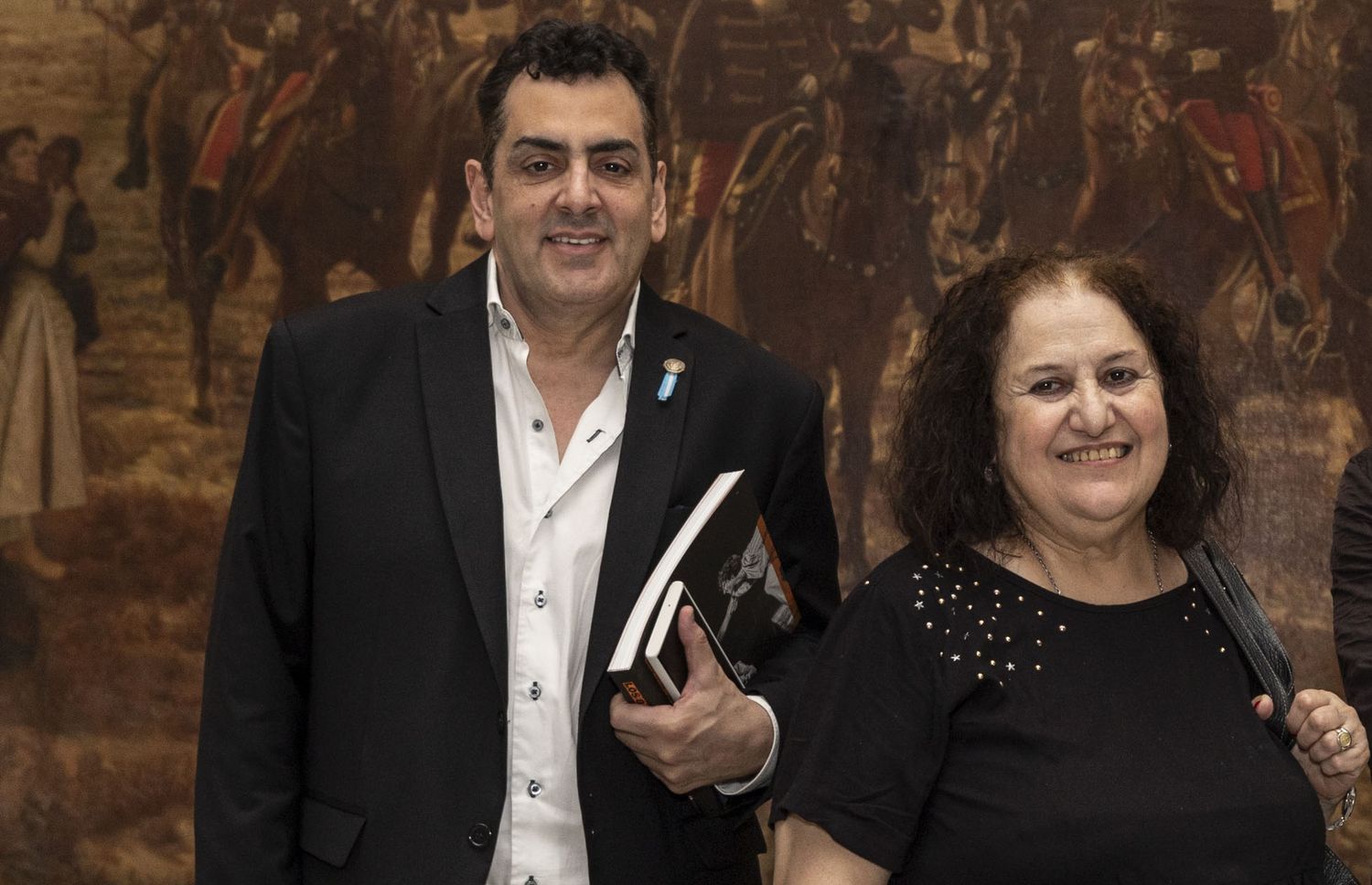 Liliana Barela y Leonardo Cifelli, secretario de cultura de la Nación.