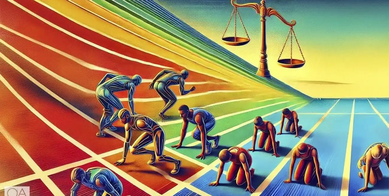 Principio básico bajo análisis. Imaginen una carrera donde algunos corredores parten con ciertas ventajas mientras otros enfrentan obstáculos desde el inicio. Por mucho que se esfuercen, los rezagados tienen pocas posibilidades de alcanzar a quienes comenzaron más cerca de la meta.