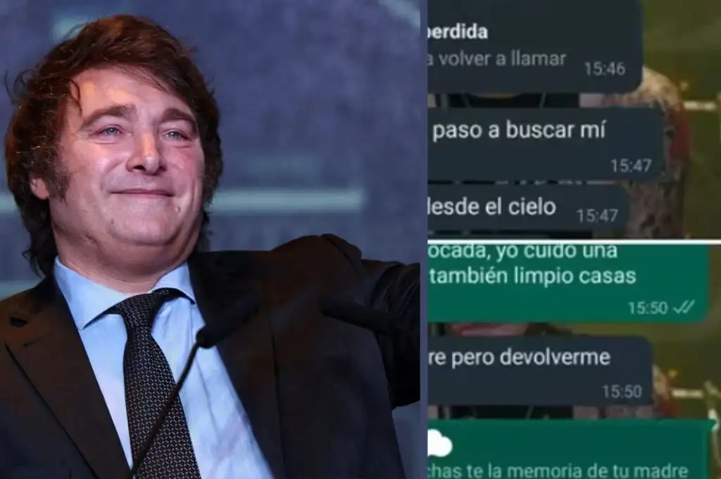 La joven filtró todos los chats con la mujer