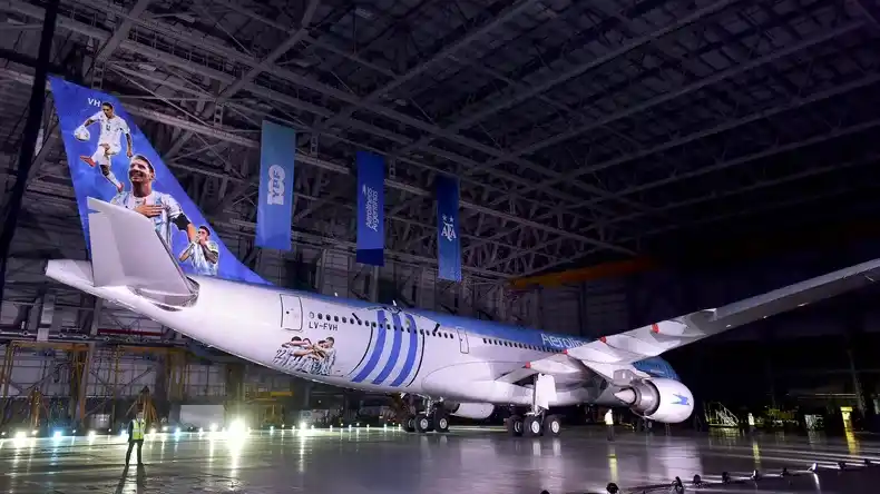 La Selección regresará al país en un vuelo ploteado de Aerolíneas Argentinas