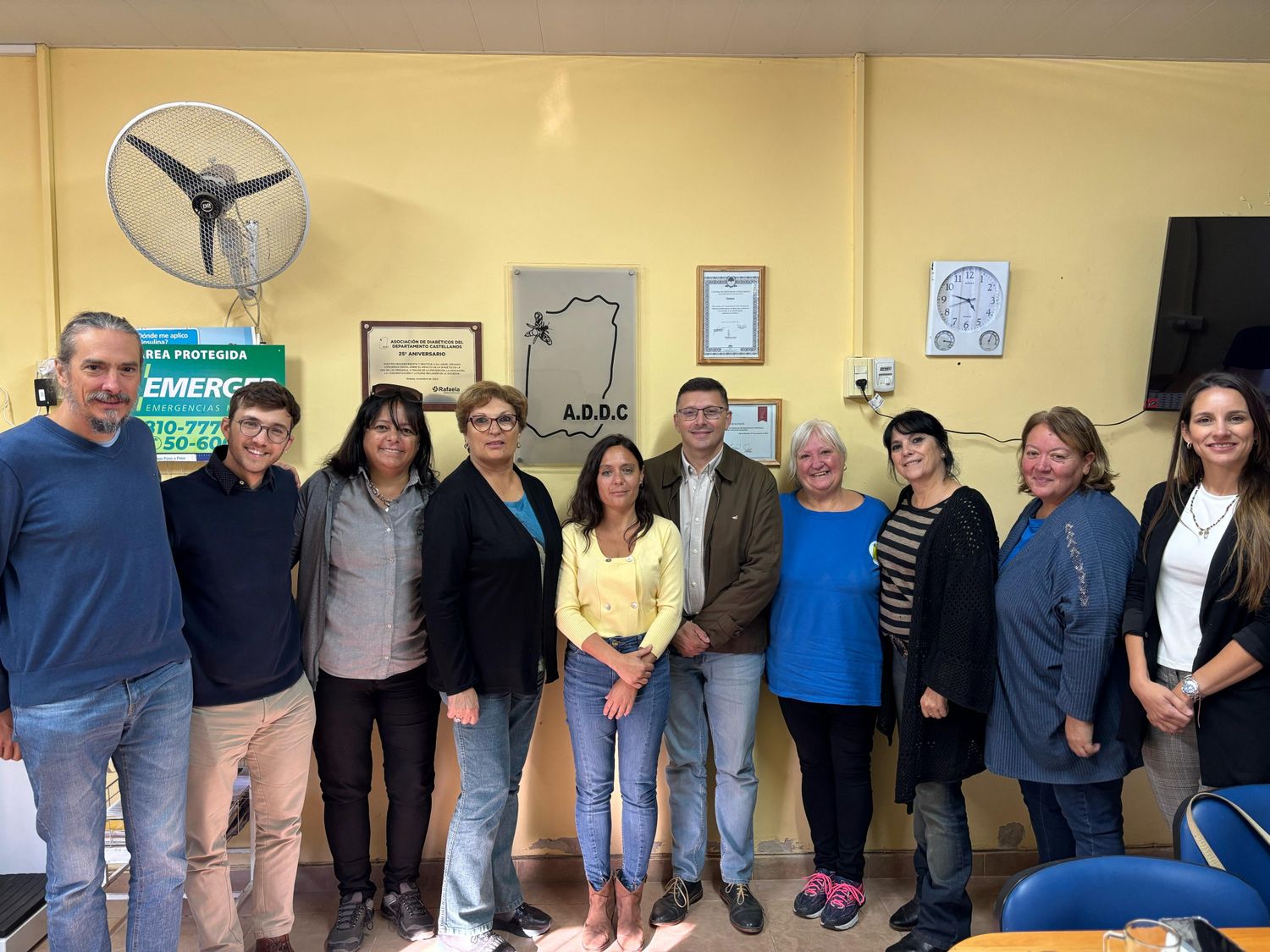 Los concejales visitaron la sede de la sede de la Asociación de Diabéticos del Departamento Castellanos