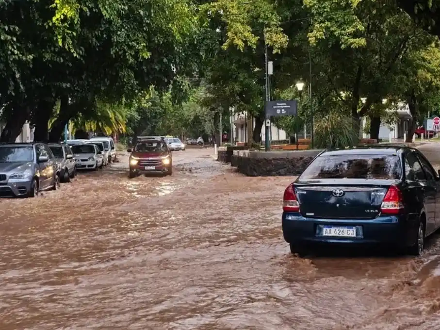 Temporal en Mendoza.