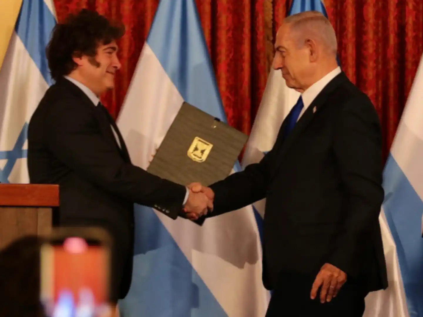 El alineamiento de Milei con EE.UU. y Netanyahu agita el tablero local. Foto: Presidencia de la Nación