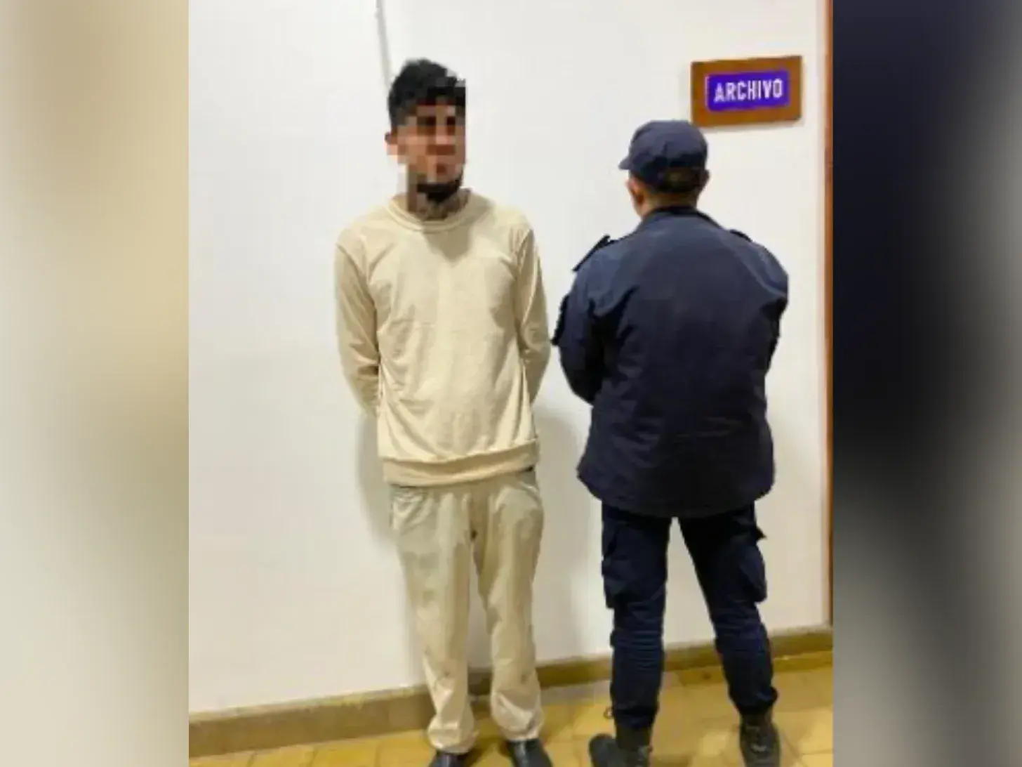 La víctima fue asistida por la policía.
