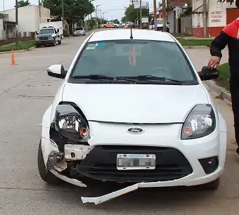 Motociclista resultó herido en un accidente