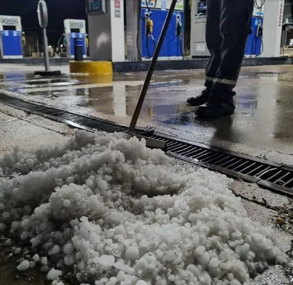 Como en la peli de Francella: impresionante granizada en el departamento Paraná