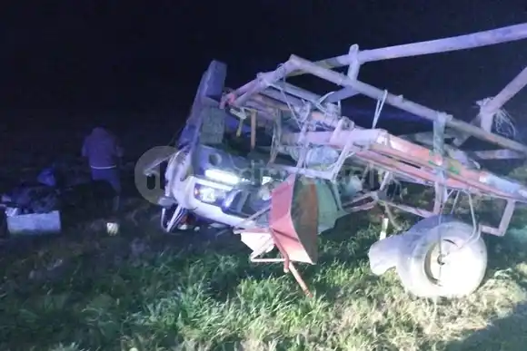 Mordió la banquina y volcó con una Ford Ranger en Ruta Nacional 34