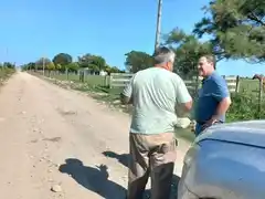 El Senador Otaegui visitó el Sexto Distrito y recorrió las obras viales