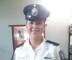 Reconocimiento a Valeria Albornoz por su labor en la sociedad y por el día internacional de la mujer.