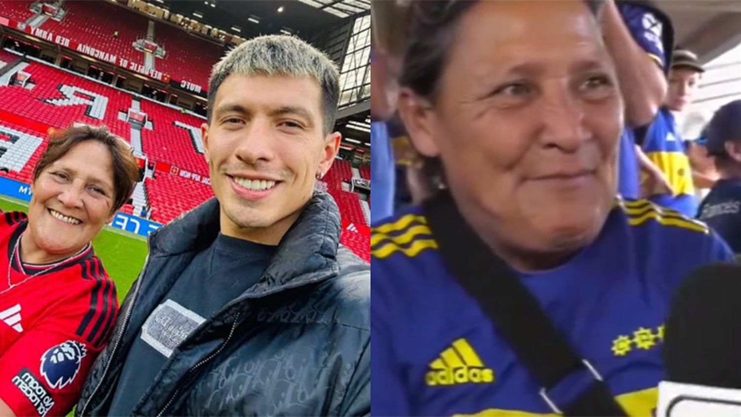 "Somos bien bosteros": La madre de Lisandro Martínez estuvo en el Superclásico