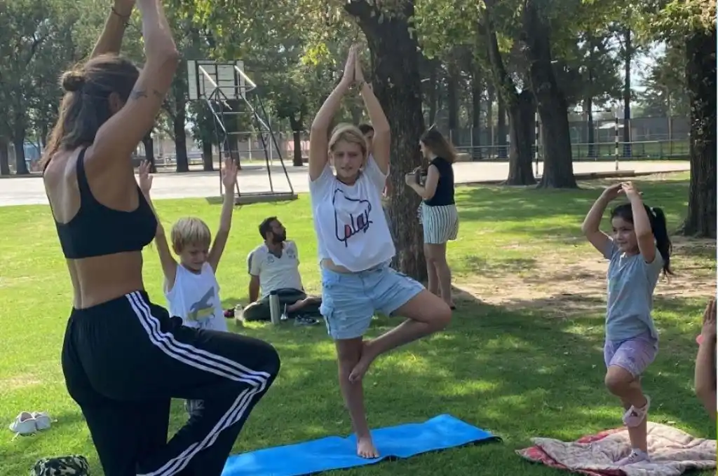 Espacio de yoga para los más pequeños.