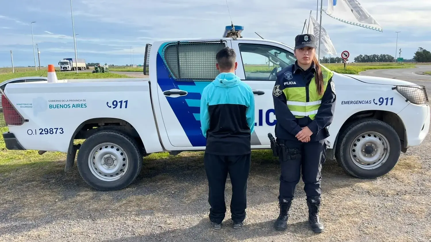 Arrestado. Un joven por conducir en la ruta y transportar estupefacientes