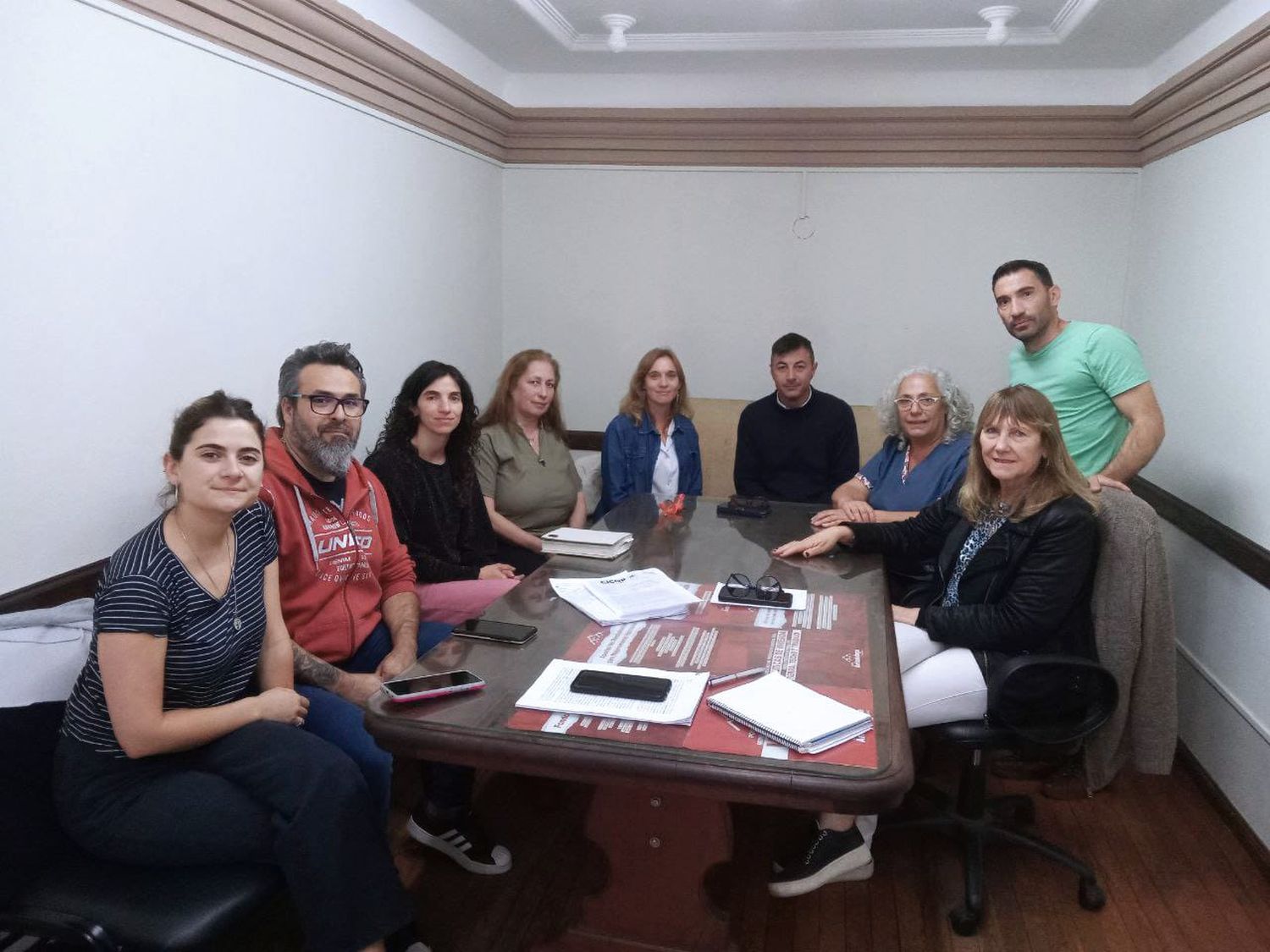 Reunión del bloque de concejales del Frente de Todos e integrantes de la CICOP