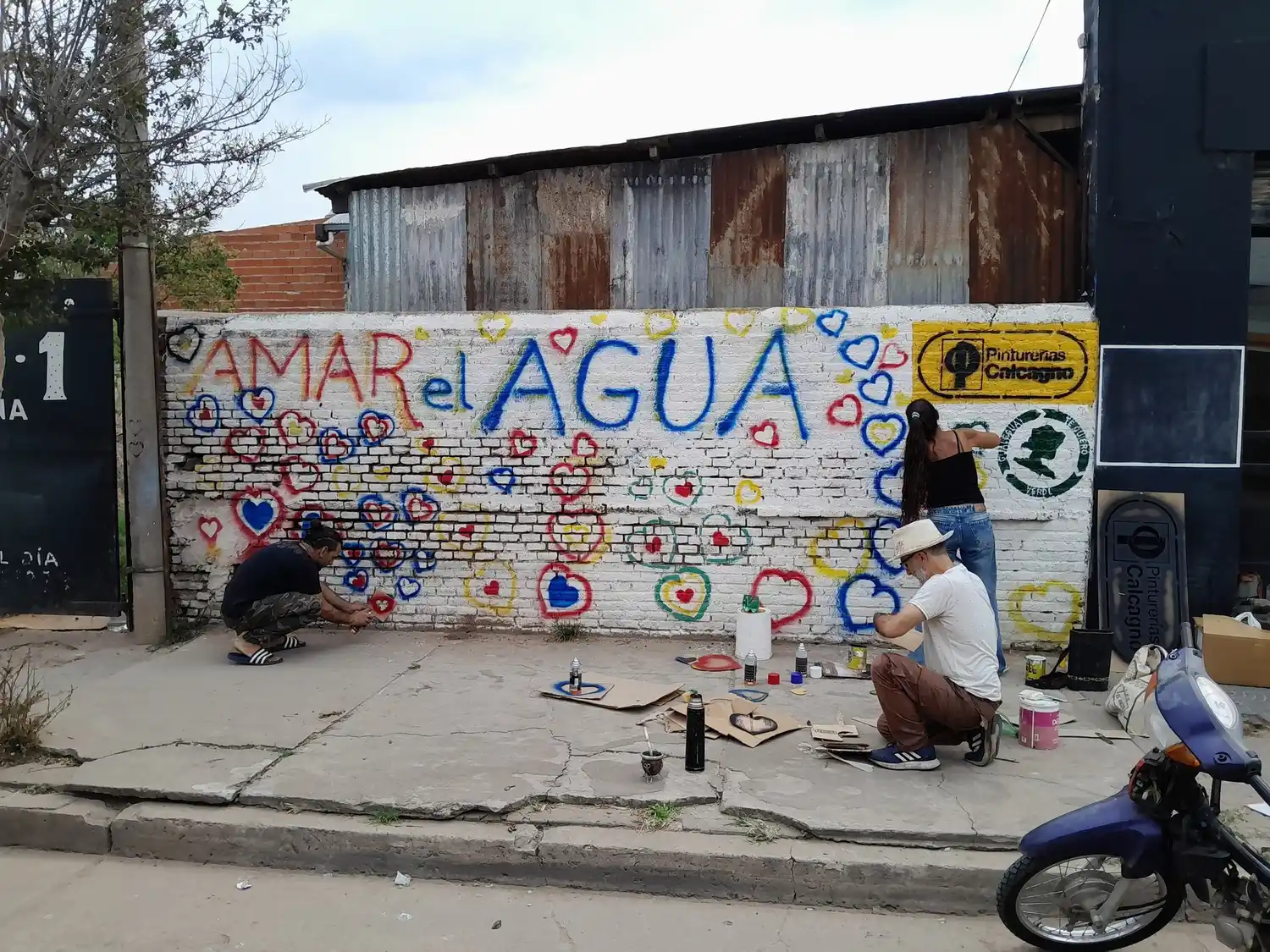 Realizan mural conmemorativo por el Día Mundial del Agua