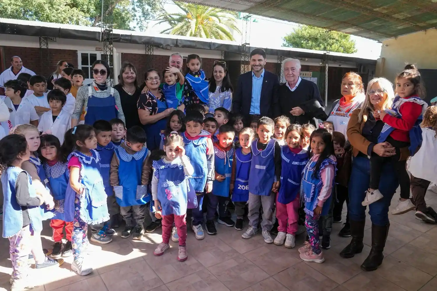 Pullaro inauguró un nuevo edificio escolar en Gregoria Perez de Denis