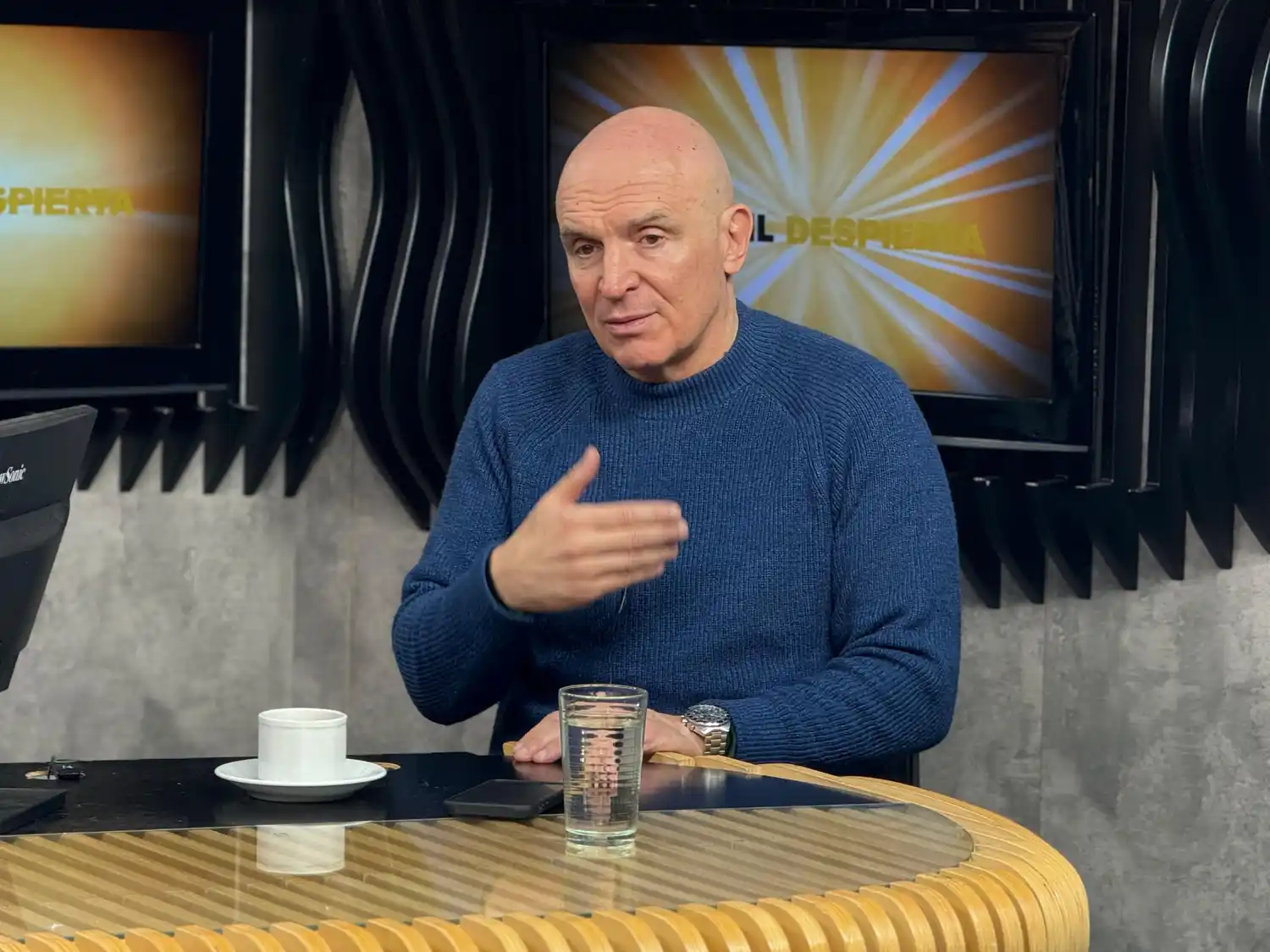 El diputado nacional José Luis Espert estuvo ayer en Tandil.