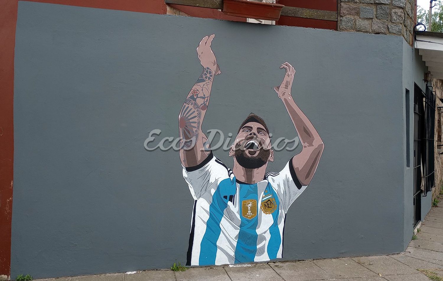 Obra de arte. En la calle 530 y 517 de Quequén