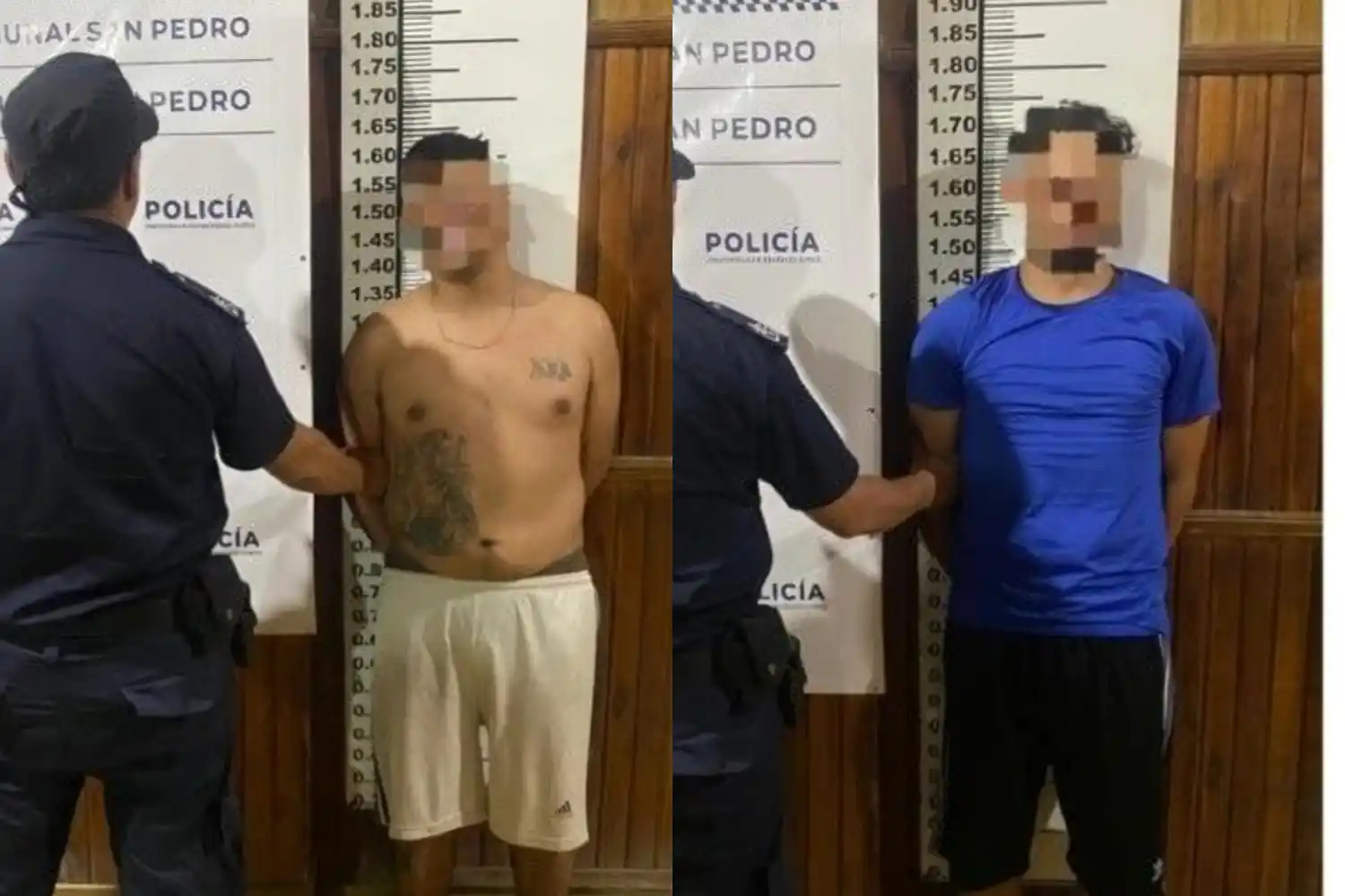 Ambos sujetos fueron trasladados a la Comisaría.