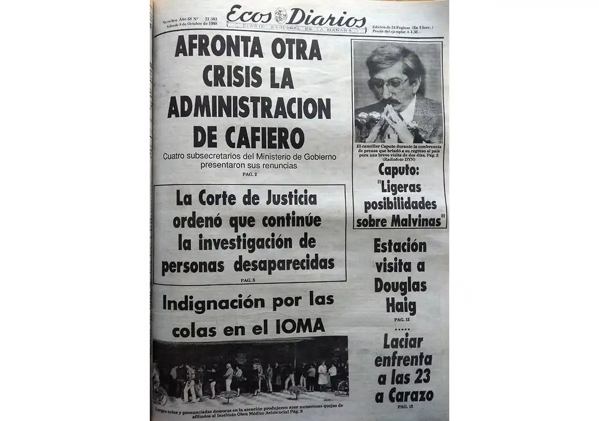 Sábado 8 de octubre de 1988