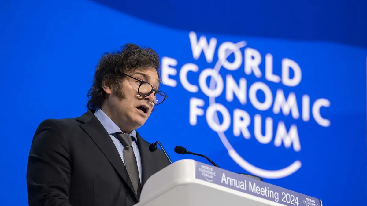 Milei y un guiño a Donald Trump en Davos: “Make Argentina great again”