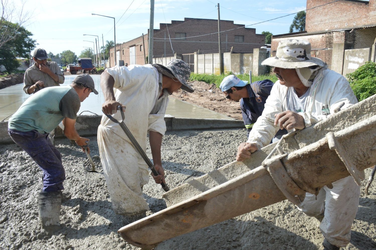 Pavimento en calle Edison. Crédito: Prensa MVT