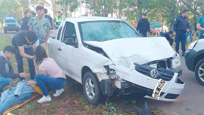 Pudo ser una tragedia: Conductor alcoholizado atropelló a siete jóvenes