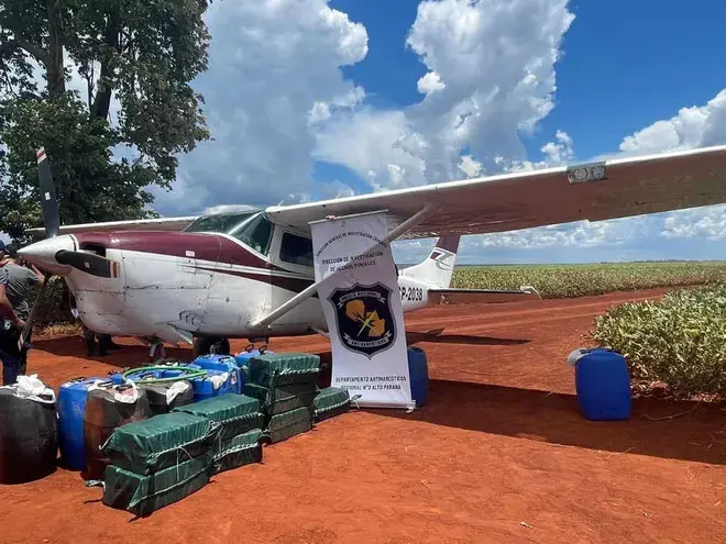 Narcoavioneta con cocaína se estrello en Chaco