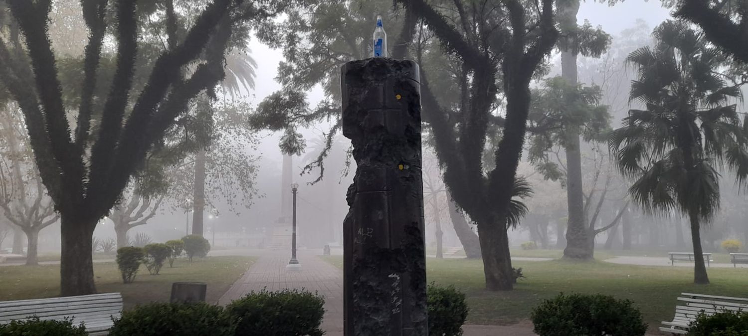 Mucha neblina  en la ciudad de Gualeguay:  cómo estará el tiempo esta semana