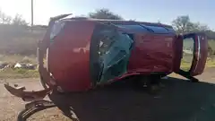 Vuelco en la Ruta Provincial N° 1