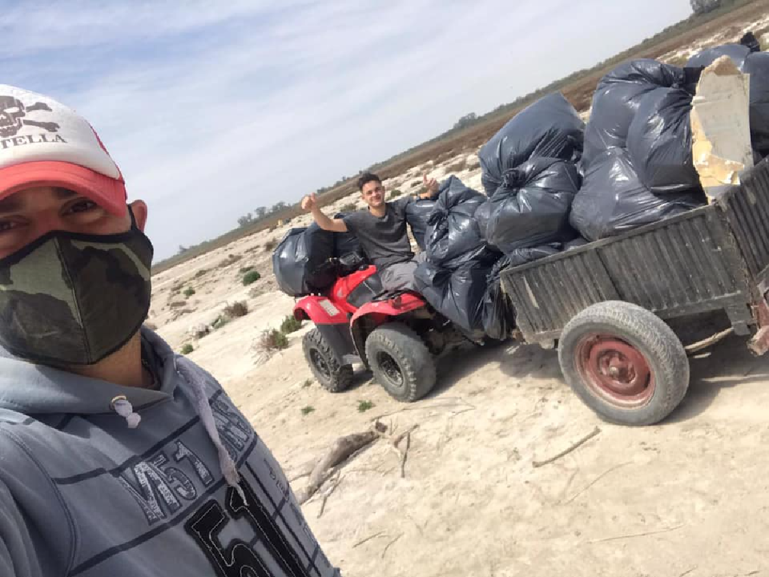 Miramar: mediante una campaña llenaron 5 camiones de basura del pueblo