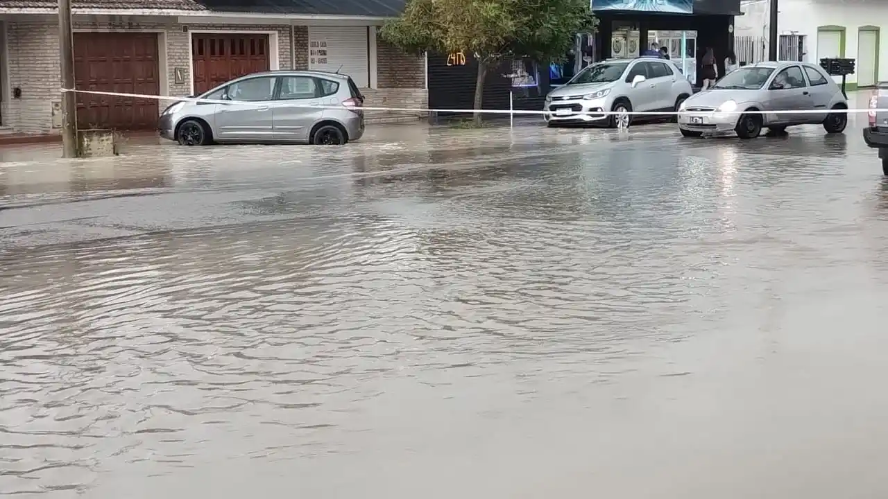 Anegamientos en las calles de Claromecó