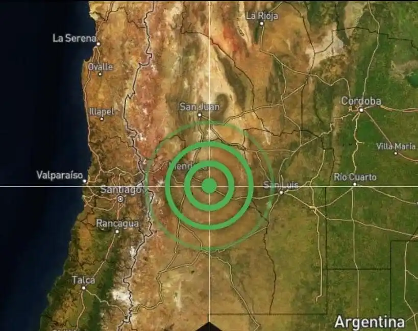 Un sismo de 6 grados sacude a San Luis, San Juan y Mendoza