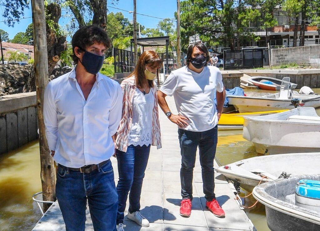 Andreotti visitó la última etapa del nuevo Muelle Público de San Fernando