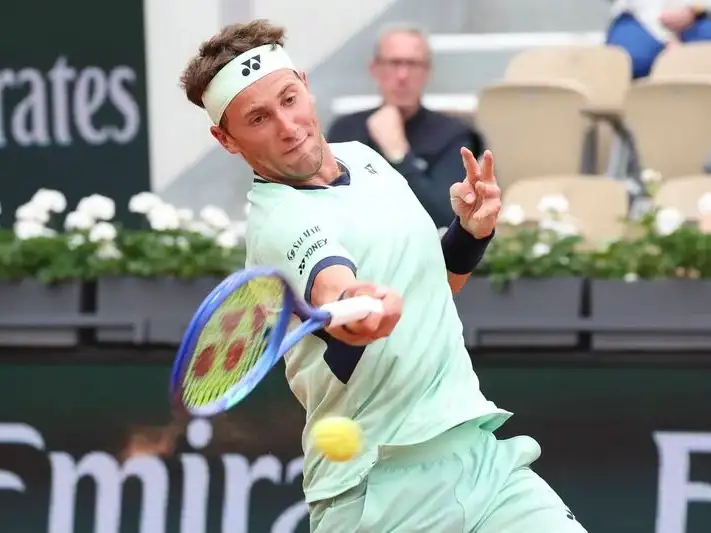 Casper Ruud en Roland Garros