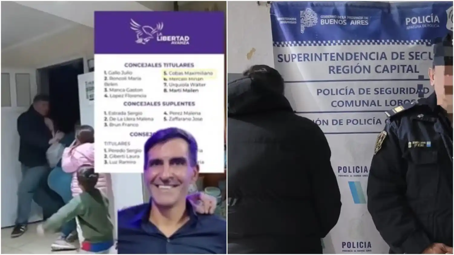 Procesaron al candidato libertario de Lobos que golpeó a la ex mujer delante de sus hijos: qué dice el informe policial