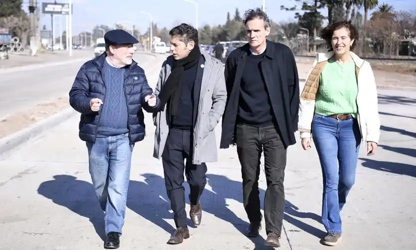 Kicillof y Katopodis habilitaron un tramo de las obras de la Ruta Provincial N°40