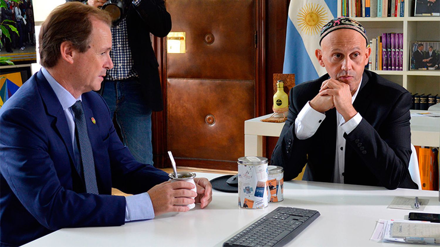 Reunión entre Bergman y Bordet por el monitoreo del río Uruguay