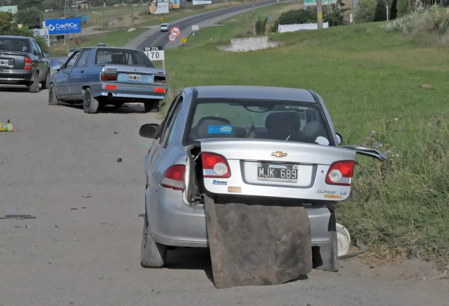 Continúan internados los tres heridos en el accidente de la Ruta 226 y Trabajadores Municipales