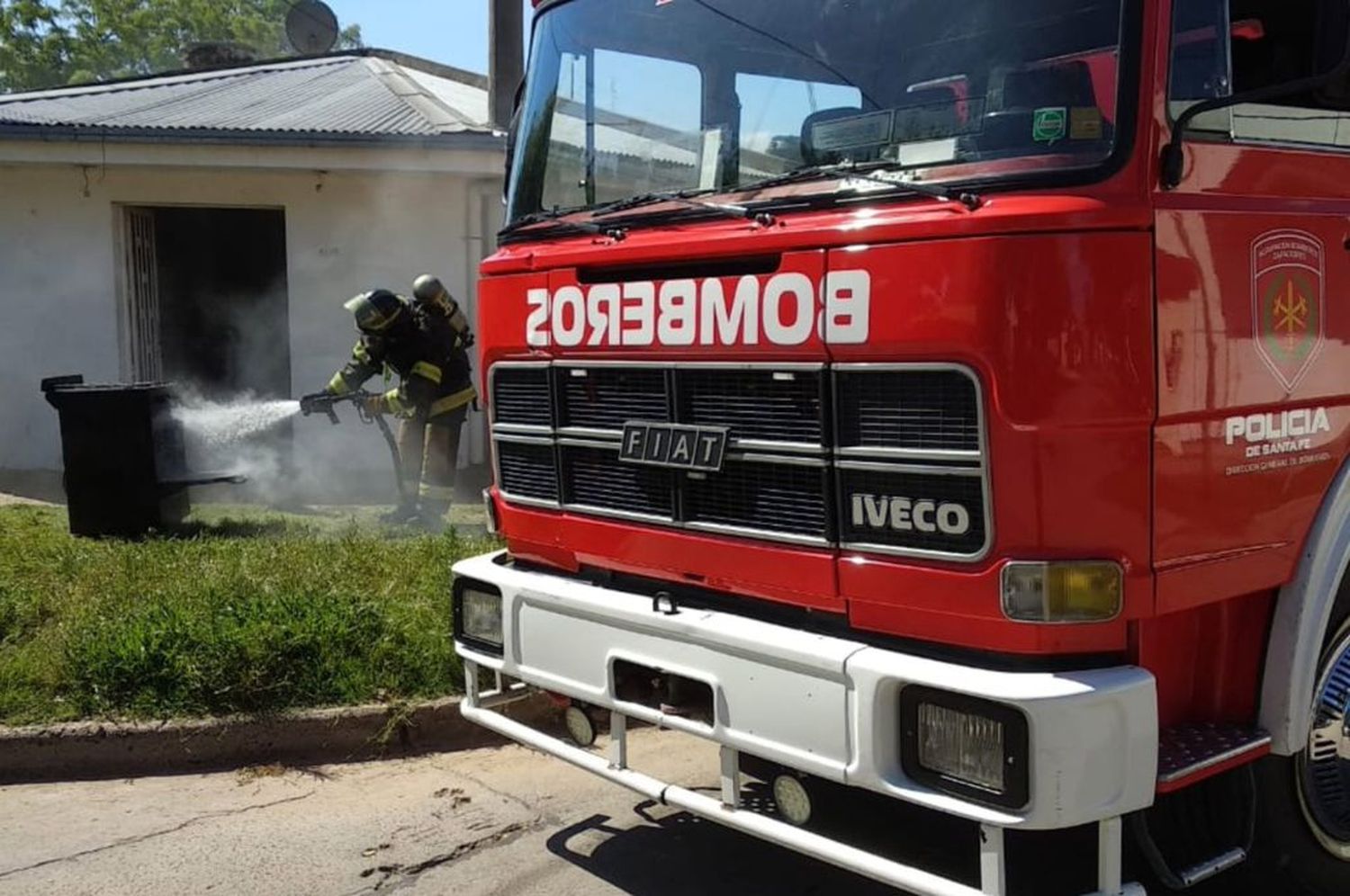 Se incendió una vivienda en barrio Coronel Dorrego