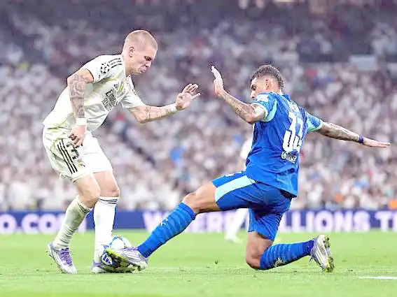 Mastanuono tuvo una buena actuación en Real Madrid.