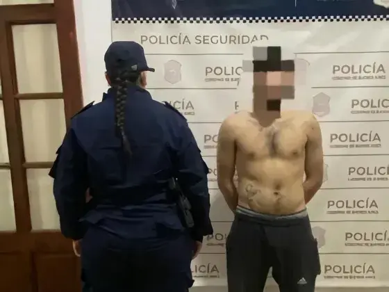 El sujeto fue trasladado a la Comisaría.