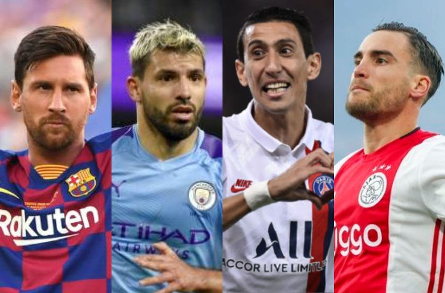 Messi, Agüero, Di María y Tagliafico, los cuatro argentinos candidatos a integrar el Equipo del Año